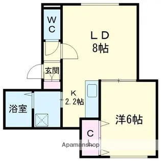CLAN MOANA【1階】の間取り