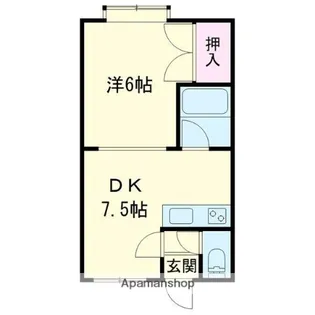 コーポカーレント【201号室】の間取り