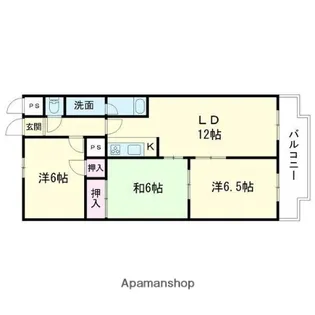 グランドール本幸町【3階】の間取り