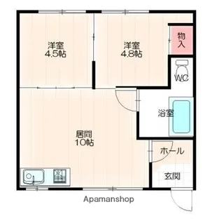 クローバーハウス№20【103号室】の間取り