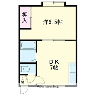 マイスター見山【102号室】の間取り
