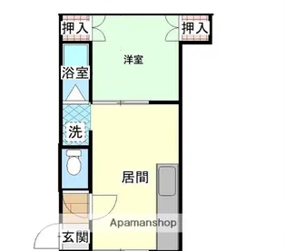 コーポローレル【203号室】の間取り