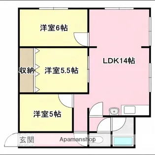 グランドハイツ春日【403号室】の間取り