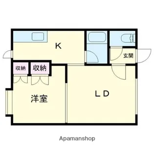 エテルナA【203号室】の間取り