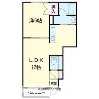 CONFORT.K【103号室】の間取り