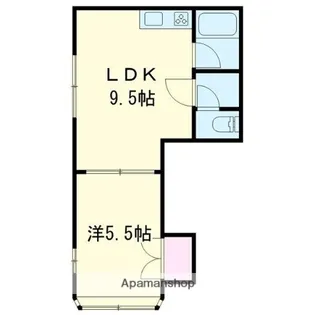 プラティーク・ジョア【203号室】の間取り