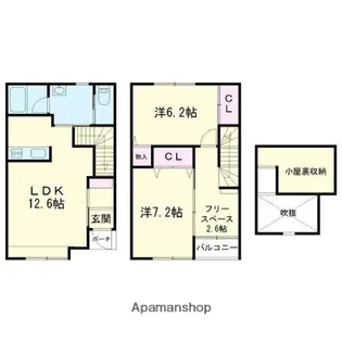 クリスタルハウス永福【1階】の間取り