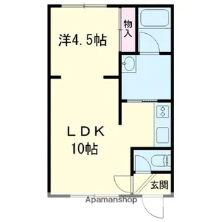 ドリームズテラス【203号室】の間取り