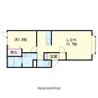 AQUA CITYⅢ【1階】の間取り