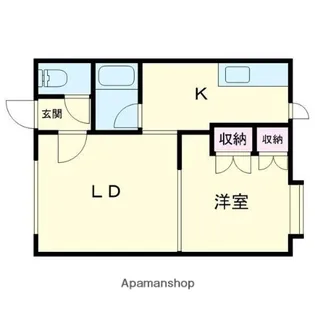 エテルナB【102号室】の間取り