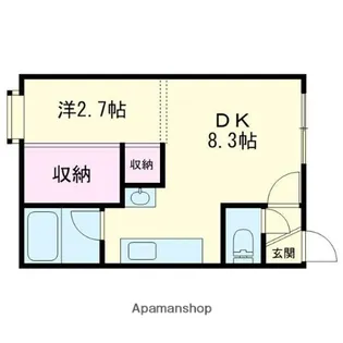 パークハイツコスモ木場【1階】の間取り