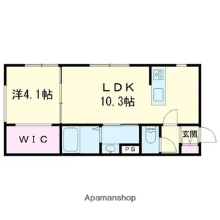 マレッセ・クローネ【202号室】の間取り
