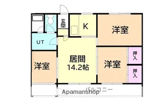 グランドハイツ新明A棟【301号室】の間取り