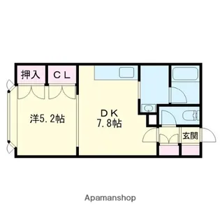 レインボーハウス柏木№17【202号室】の間取り