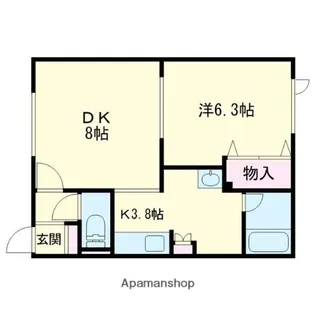 レインボーハウス永福№26【103号室】の間取り