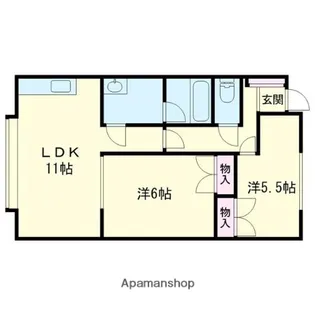 レインボーハウス澄川NO.4【2階】の間取り