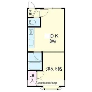 スカイハピネス【204号室】の間取り