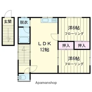 日吉荘A【D号室】の間取り