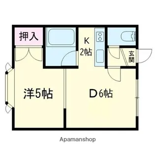プチハウスピエロコッチ【203号室】の間取り