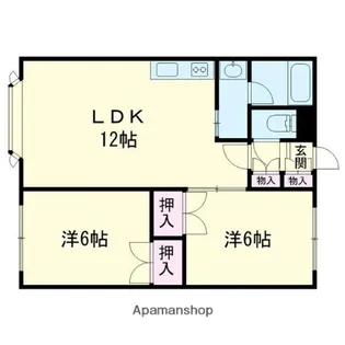 ハイツサリーレ【303号室】の間取り