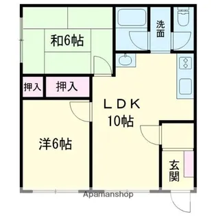 ハイツさとう【202号室】の間取り