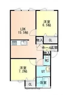 CHOU CHOU【105号室】の間取り