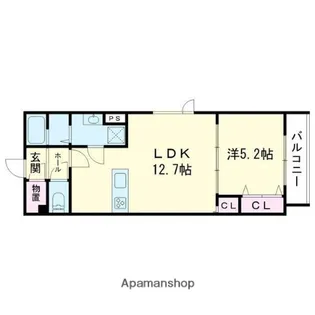 INDIO北栄町【3階】の間取り