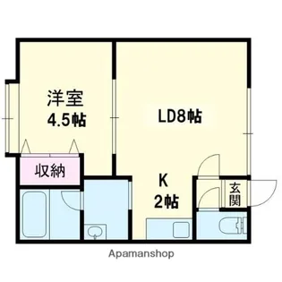 キャッスルカルム【203号室】の間取り
