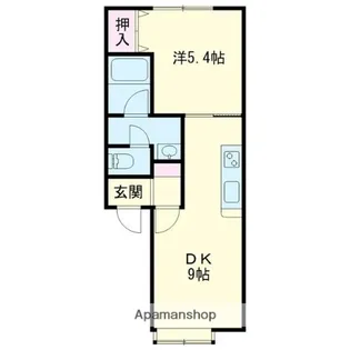 MINAMI【103号室】の間取り