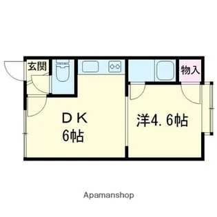 コーポエステートB【206号室】の間取り
