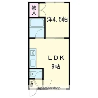 フレンズ北光【102号室】の間取り