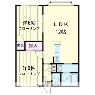 ポップハウス2【202号室】の間取り