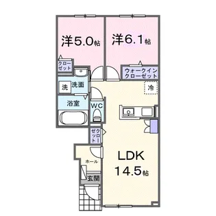 フルール(FLEUR)【1階】の間取り