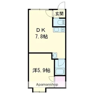 ビリーブ音羽【204号室】の間取り