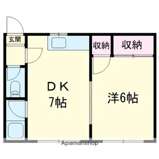 サンコート末広【107号室】の間取り