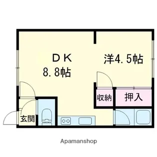 サンコート末広【105号室】の間取り