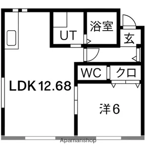 ECOA明徳町I【1階】の間取り