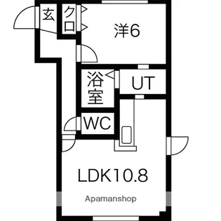 苫小牧デザイナーズハウスⅠ【2階】の間取り