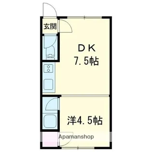 レジデンス春日【102号室】の間取り