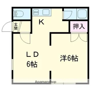 コーポかわむら【203号室】の間取り
