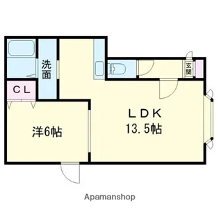 レインボーハウスSHINE【2階】の間取り