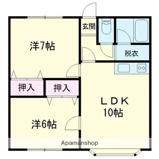 マルミハウス【201号室】の間取り