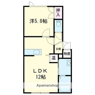 アヴァンティ【203号室】の間取り