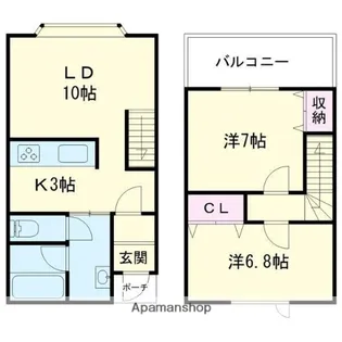 エタニティⅢ【A号室】の間取り