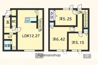 ア ボンド早来B棟【1階】の間取り