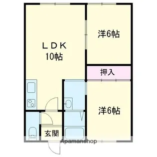 コーポ85【6号室】の間取り