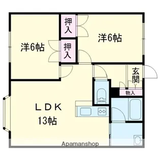 アウローラ【202号室】の間取り