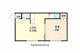 エステート壱番館【102号室】の間取り