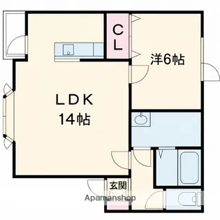 レインボーハウス拓勇NO.40【1階】の間取り