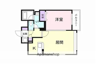 グランドベル【103号室】の間取り